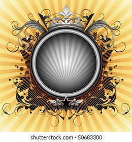 ornate detailed shield