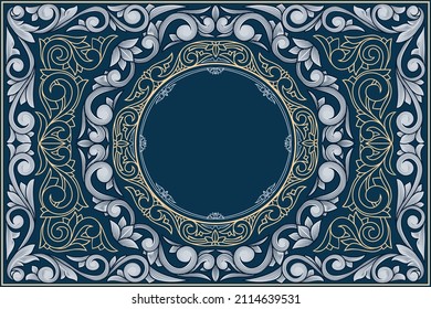 Ornate elegant decorative blank card