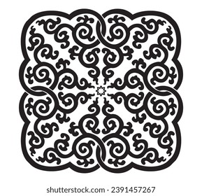  Ornate element for design. Frames and vignettes for your text. Traditional floral decor. floral pattern design seamless vector illustration.