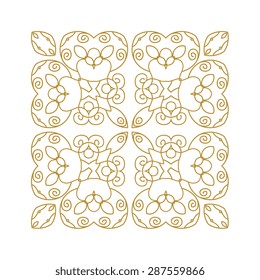 Verziertes Element für Design, Platz für Text. Ornamentische Illustration für Hochzeitseinladungen, Grußkarten.
