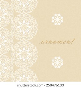 Ornate element for design, place for text.Ornament vintage illustration for wedding invitations, greeting cards.