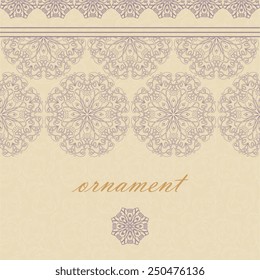 Ornate element for design, place for text.Ornament vintage illustration for wedding invitations, greeting cards.