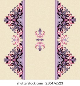 Ornate element for design, place for text.Ornament vintage illustration for wedding invitations, greeting cards.