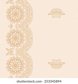 Ornate element for design, place for text.Ornament vintage illustration for wedding invitations, greeting cards.