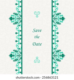 Ornate element for design, place for text.Ornament vintage illustration for wedding invitations, greeting cards.