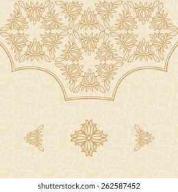 Ornate element for design, place for text.Ornament vintage illustration for wedding invitations, greeting cards.