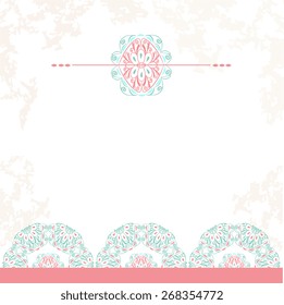 Ornate element for design, place for text.Ornament vintage illustration for wedding invitations, greeting cards.