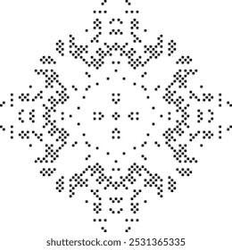 Ornate element, Geometric aztec element, 
Oriental treaditional pattern