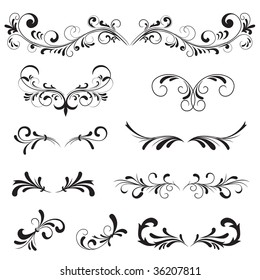 Ornate elements for the decor, Illustration