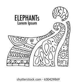 Ornate elephant design