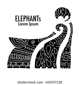 Ornate elephant design