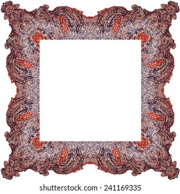 Ornate fantasy frame with straight inner edge