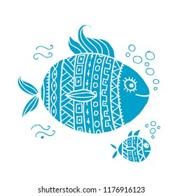 Ornate fish for your design
