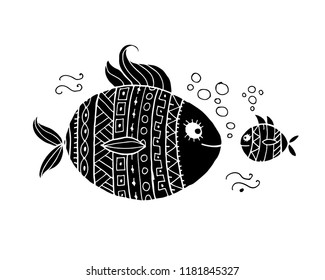 Ornate fish for your design