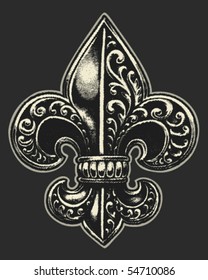 Ornate Fleur De Lis