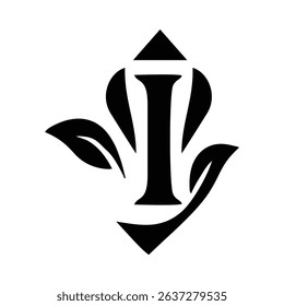 Ornate Floral Alphabet Letters icon logo