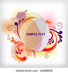 Fundo floral ornamentado