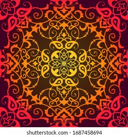 Ornate floral background arabesque pattern