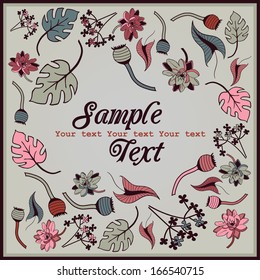 Ornate floral background, pattern with flowers. Gorgeous floral texture which can be used for wallpaper, invitation card, packaging, pattern fills, web page background, surface textures. 