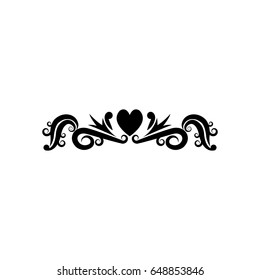 ornate floral corner and border. heraldic classic design elements.