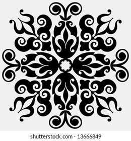 ornate floral decoration