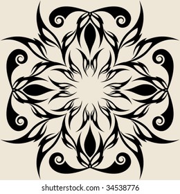 ornate floral decoration
