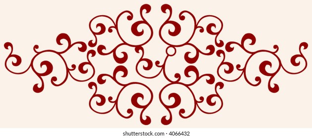 ornate floral decoration