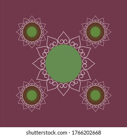 patrón de diseño floral ornamental para forma de ilustración textil 