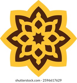 Ornate Floral Design Vector Art Illustration Elegant and Decorative Digital Graphics