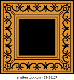 marco floral ornamental