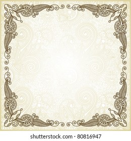 ornate floral frame