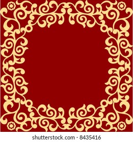 ornate floral frame