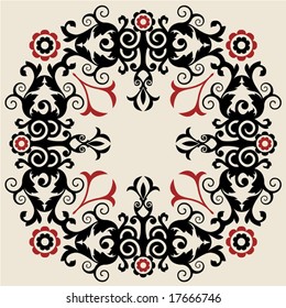 ornate floral garland