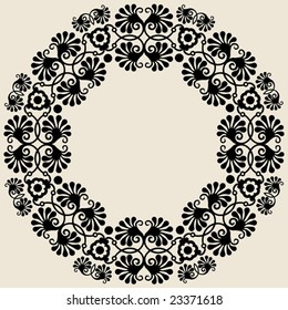 ornate floral garland