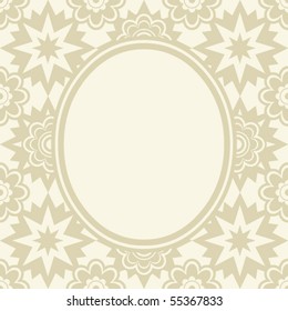 ornate floral page design, vector image