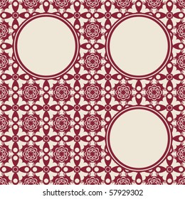 diseño de página floral ornamental, imagen vectorial