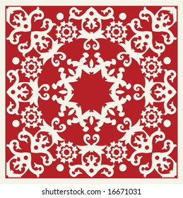 patrón floral ornamental