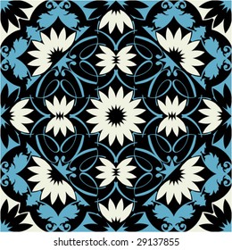 patrón floral ornamental