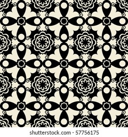 ornate floral pattern, abstract vector background