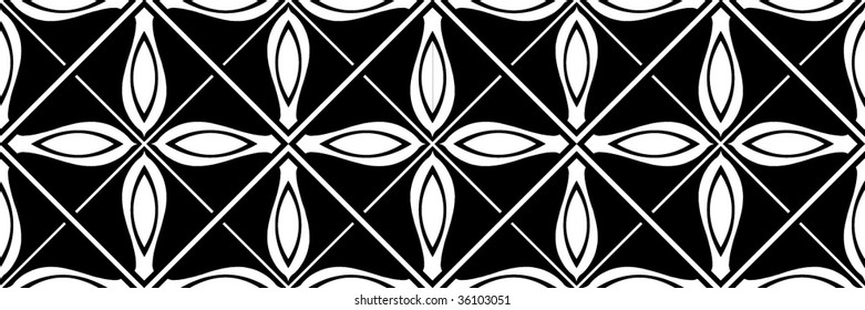 ornate floral pattern, vector image