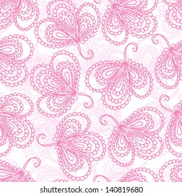 Nahtlose Ornate-Muster mit süßen Blättern