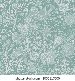 Ornate floral seamless texture, endless pattern with flowers. Seamless pattern can be used for wallpaper, pattern fills, web page background, surface textures. Gorgeous seamless floral background.