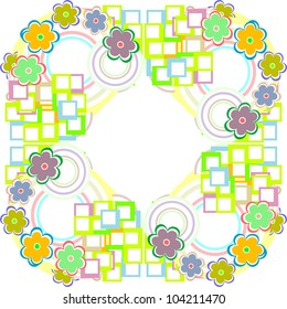 Ornate floral seamless texture, endless pattern with flowers