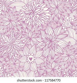 Ornate floral seamless texture, endless pattern with flowers. Seamless pattern can be used for wallpaper, pattern fills, web page background, surface textures.