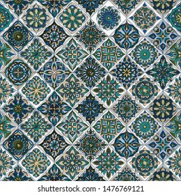 Ornate floral seamless texture, endless pattern with vintage mandala elements. Can be used for wallpaper, pattern fills, web page background, surface textures.Islam, Arabic, Indian, ottoman motifs.