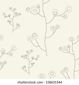 Ornate floral seamless texture, endless pattern with flowers. Seamless pattern can be used for wallpaper, pattern fills, web page background, surface textures.