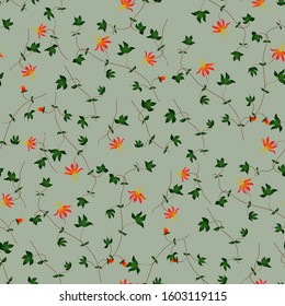 Ornate floral seamless texture, endless pattern with flowers. It can be used for wallpaper, pattern fills, web page background, surface textures. 