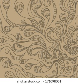 Ornate floral seamless texture, endless pattern with flowers. 