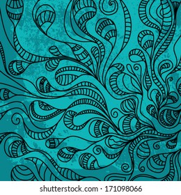 Ornate floral seamless texture, endless pattern with flowers. 