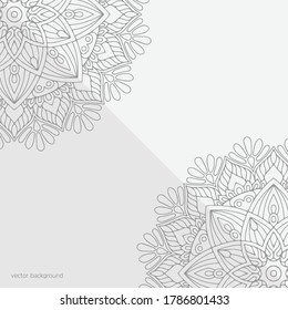 Ornate floral seamless texture, endless pattern